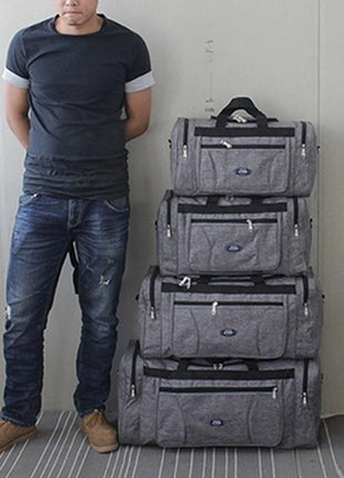 Bolsos de viaje para hombre, equipaje de mano Oxford, bolsa de viaje grande impermeable, bolsa de viaje de lona de gran capacidad para negocios