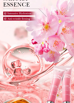 SADOER Sakura crema de ojos Anti ojeras eliminación de ojos bolsas reafirmantes cremas hidratantes para ojos belleza ojos cuidado de la piel