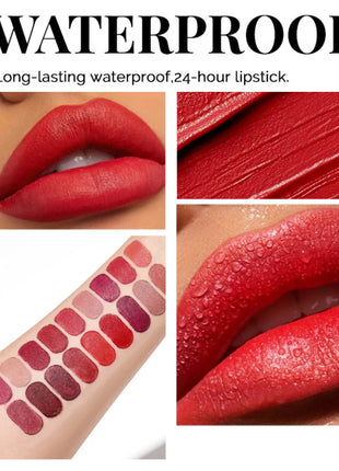 MAGIC CASA Juego de lápiz labial cápsula de 18 colores: mini mate, duradero, resistente al agua, sin transferencia, acabado mate suave