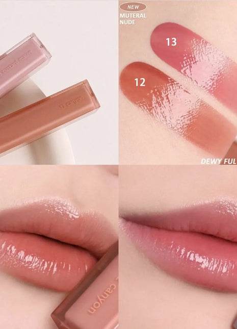 Rom&nd TINT DE AGUA DEWYFUL, Hidratante ligero, Brillo puro, Colores suaves para uso diario, Brillo, Colección festiva, K-Beauty, Maquillaje coreano