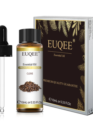 EUQEE 10ML aceites esenciales naturales eucalipto menta vainilla lavanda limón aceite de organo para humidificador DIY jabón, fabricación de velas
