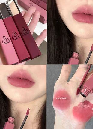 Cappuvini Matte Velvet Lip Glaze Hidratante Suave Lápiz labial de larga duración Maquillaje Brillo de labios