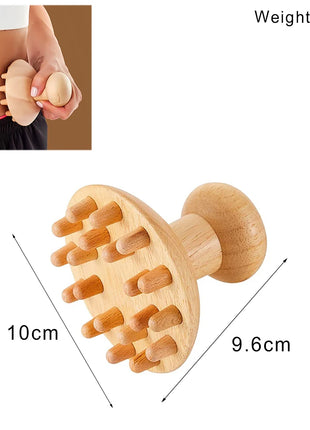 Herramientas de masaje de madera, masajeador de drenaje linfático de madera, herramientas anticelulíticas para dar forma al cuerpo para belleza, Gua Sha, alivio muscular dolorido