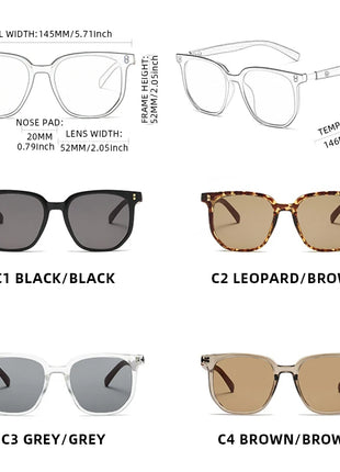 Gafas de sol clásicas de grano de madera para hombre y mujer, lentes de sol cuadradas de gran tamaño Retro, moda masculina y femenina, gafas de sol para conducir para vacaciones de verano