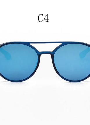 2024 gafas de sol clásicas de estilo Steampunk para hombres y mujeres, gafas de sol redondas Retro de diseñador de marca, gafas para pescar al aire libre UV400