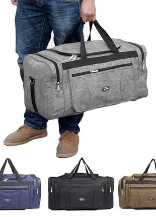Bolsos de viaje para hombre, equipaje de mano Oxford, bolsa de viaje grande impermeable, bolsa de viaje de lona de gran capacidad para negocios