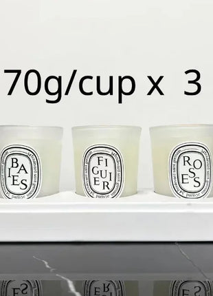 Vela de aromaterapia, velas aromáticas de plantas naturales, fragancia francesa, regalo aromático de compañero de aire duradero fresco y elegante