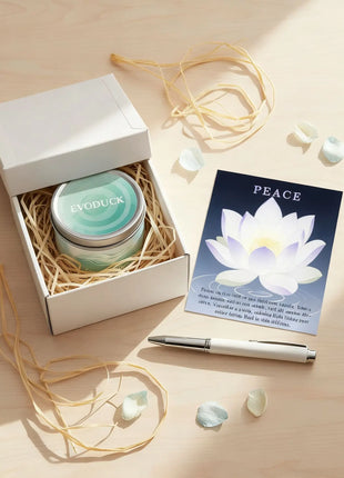 Velas perfumadas de 3 oz, aroma de lavanda y manzanilla con cristales curativos, ideales para regalos navideños, Navidad/Halloween y decoración del hogar