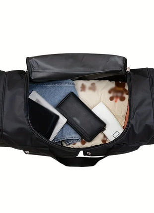 Bolsa de viaje de gran capacidad, estilo informal, múltiples compartimentos y bolsillos, perfecta para viajes cortos, bolsa de viaje deportiva