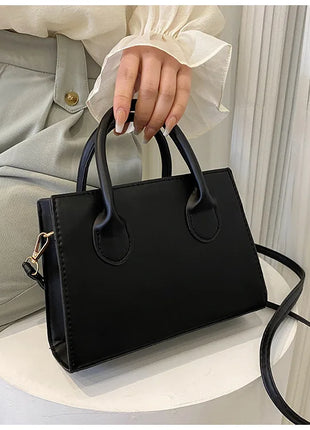 Elegante bolso negro con asas dobles, bolso cruzado elegante, bolso pequeño retro y elegante para mujeres y niñas, uso diario, trabajo, fiesta