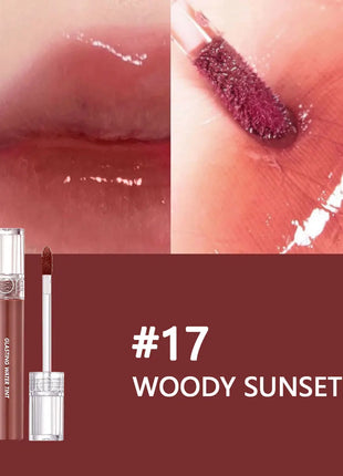 Rom&nd Brillo y tinte de agua brillante, textura brillante, ligero, no pegajoso, luminosidad transparente cristalina, K-Beauty, maquillaje coreano