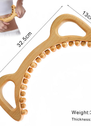 Herramientas de masaje de madera, masajeador de drenaje linfático de madera, herramientas anticelulíticas para dar forma al cuerpo para belleza, Gua Sha, alivio muscular dolorido