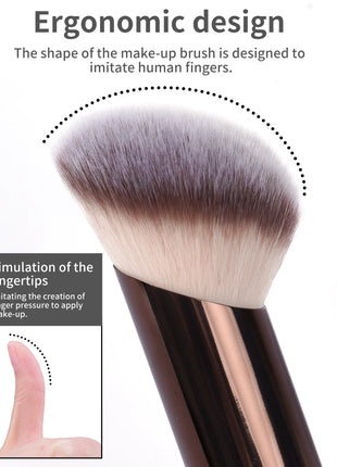 MAANGE 1 Uds. Brochas de maquillaje, brocha para pulir bases en ángulo, brocha correctora, herramientas de maquillaje cosmético, brocha de maquillaje oblicua de pelo suave