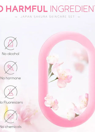 5/3 unids/set Sakura juegos para el cuidado de la piel crema Facial suero tóner limpiador Facial protector solar crema para ojos caja de regalo producto para el cuidado de la piel Facial