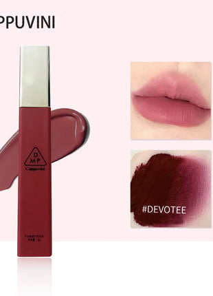 Cappuvini Matte Velvet Lip Glaze Hidratante Suave Lápiz labial de larga duración Maquillaje Brillo de labios