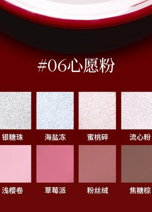 Joocyee-Juego de cosméticos de la serie limitada de cumpleaños, esmalte de labios rojo en polvo, crema colorete, brillo de labios, crema de manos, caja de regalo de cumpleaños