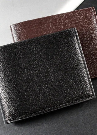 Cartera para hombre, billeteras de cuero genuino para hombre, producto Premium, billeteras de Cuero de vaca Real para hombre, Walet corto negro, Portefeuille Homme