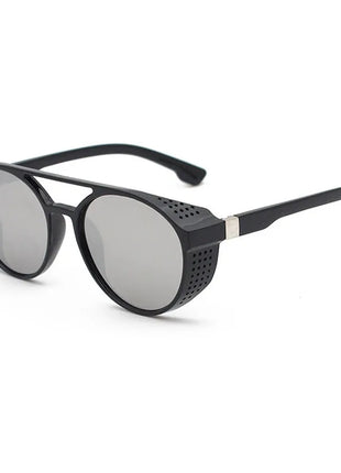 2024 gafas de sol clásicas de estilo Steampunk para hombres y mujeres, gafas de sol redondas Retro de diseñador de marca, gafas para pescar al aire libre UV400