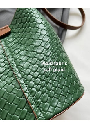 Bolso bandolera cilíndrico de piel sintética para mujer, bolso de hombro de mano de nuevo estilo a la moda, bolso tipo cubo para ir al trabajo de gran capacidad