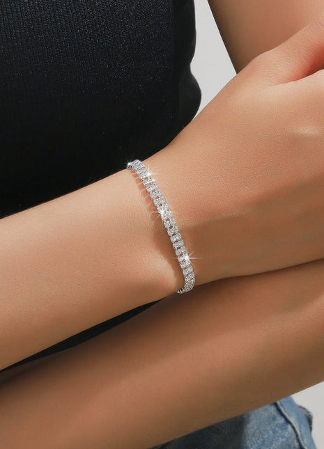 Conjunto de joyería de boda para mujer, pendientes, collar, pulsera, conjunto de joyería nupcial de tres piezas, accesorios lujosos y de alta gama