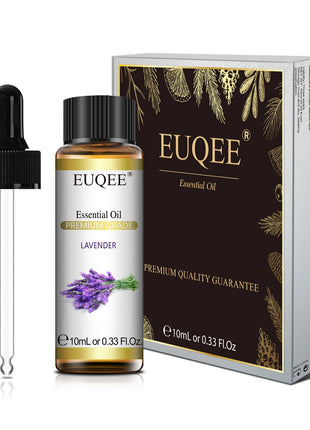 EUQEE 10ML aceites esenciales naturales eucalipto menta vainilla lavanda limón aceite de organo para humidificador DIY jabón, fabricación de velas