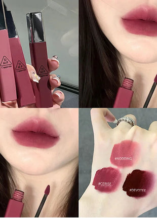 Cappuvini Matte Velvet Lip Glaze Hidratante Suave Lápiz labial de larga duración Maquillaje Brillo de labios