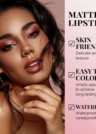 MAGIC CASA Juego de lápiz labial cápsula de 18 colores: mini mate, duradero, resistente al agua, sin transferencia, acabado mate suave