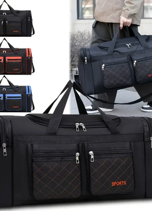 Bolsa de viaje de gran capacidad, estilo informal, múltiples compartimentos y bolsillos, perfecta para viajes cortos, bolsa de viaje deportiva