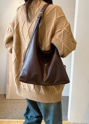 Nuevo Bolso de mano con conocimiento de embarque, bolso de hombro para mujer, bolso grande retro simple, bolso de mano