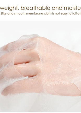 Mascarilla Facial de ácido hialurónico de oro de 24K, 10 Uds., reafirmante, hidratante, belleza, hoja para el cuidado de la piel, mascarilla Facial, cuidado Facial