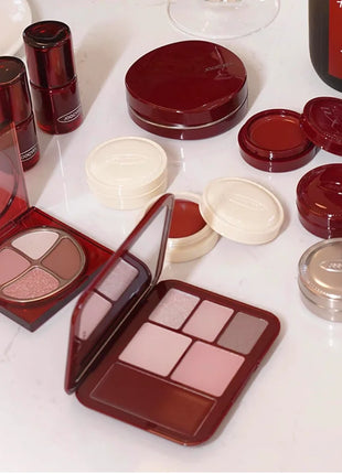 Colección de Maquillaje Navideño Joocyee, Bálsamo Labial y para Mejillas, Acabado Brillante o Mate, Crema Multiusos, Lápiz Labial, Crema para Rubor, Original