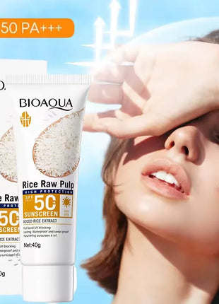 Crema de protección solar Facial SPF 50+, loción Solar protectora corporal de larga duración, no grasa, previene quemaduras solares, protección UV, bloqueador solar