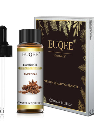 EUQEE 10ML aceites esenciales naturales eucalipto menta vainilla lavanda limón aceite de organo para humidificador DIY jabón, fabricación de velas