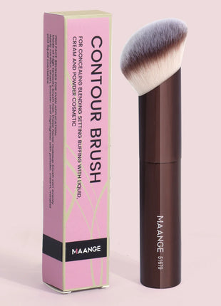 MAANGE 1 Uds. Brochas de maquillaje, brocha para pulir bases en ángulo, brocha correctora, herramientas de maquillaje cosmético, brocha de maquillaje oblicua de pelo suave