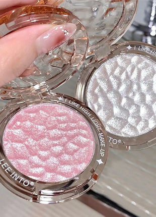 Paleta de contorno de brillo, polvo de alto brillo, brillo natural, corrector de contorno, luz duradera