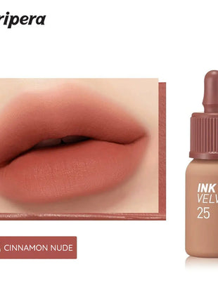 PERIPERA INK VELVET, Textura de Terciopelo, Suave y No Resecante, Acabado Mate, Larga Duración y Alta Pigmentación, Estilo Moderno, K-Beauty, Maquillaje Coreano