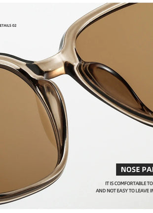 Gafas de sol clásicas de grano de madera para hombre y mujer, lentes de sol cuadradas de gran tamaño Retro, moda masculina y femenina, gafas de sol para conducir para vacaciones de verano