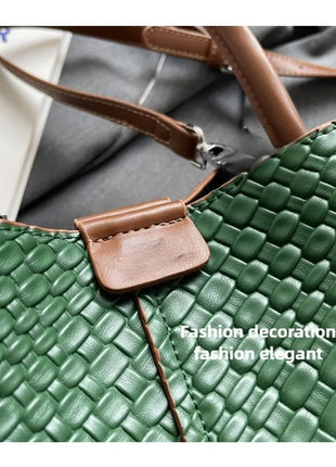 Bolso bandolera cilíndrico de piel sintética para mujer, bolso de hombro de mano de nuevo estilo a la moda, bolso tipo cubo para ir al trabajo de gran capacidad