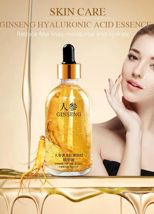 Suero Facial de nicotinamida con ácido hialurónico de oro de 24k, 100ml, antienvejecimiento, esencia de colágeno para levantamiento Facial, suero blanqueador para el cuidado de la piel