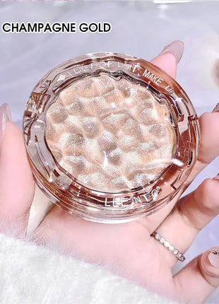 Paleta de contorno de brillo, polvo de alto brillo, brillo natural, corrector de contorno, luz duradera