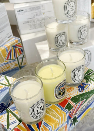 Vela de aromaterapia, velas aromáticas de plantas naturales, fragancia francesa, regalo aromático de compañero de aire duradero fresco y elegante