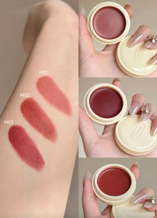 Colección de Maquillaje Navideño Joocyee, Bálsamo Labial y para Mejillas, Acabado Brillante o Mate, Crema Multiusos, Lápiz Labial, Crema para Rubor, Original