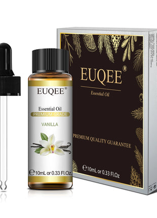 EUQEE 10ML aceites esenciales naturales eucalipto menta vainilla lavanda limón aceite de organo para humidificador DIY jabón, fabricación de velas
