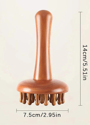 Masajeador de setas de madera, herramienta de masaje Manual, herramientas de masaje de setas de madera, tensión muscular, grasa Local Gua Sha para uso completo del cuerpo