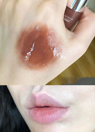Brillo de labios para biberones Cappuvini: acabado de espejo hidratante, brillo de labios efecto vidrio para labios similares a la gelatina,