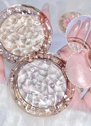 Paleta de contorno de brillo, polvo de alto brillo, brillo natural, corrector de contorno, luz duradera