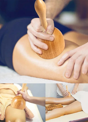 Herramientas de masaje de madera, masajeador de drenaje linfático de madera, herramientas anticelulíticas para dar forma al cuerpo para belleza, Gua Sha, alivio muscular dolorido