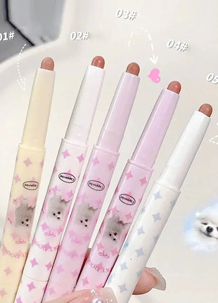 Pintalabios perlado mate de terciopelo, delineador de labios de doble punta, labios completos, delineador de labios desnudo, encantador, dulce, perrito