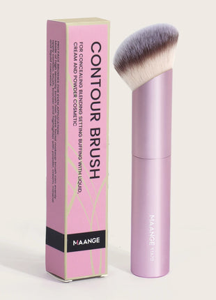 MAANGE 1 Uds. Brochas de maquillaje, brocha para pulir bases en ángulo, brocha correctora, herramientas de maquillaje cosmético, brocha de maquillaje oblicua de pelo suave