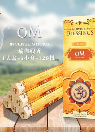 Palillos de incienso indio, aromas surtidos, lavanda, salvia, Yoga, meditación, relajación, atmósfera, palitos fragantes para Aroma casero